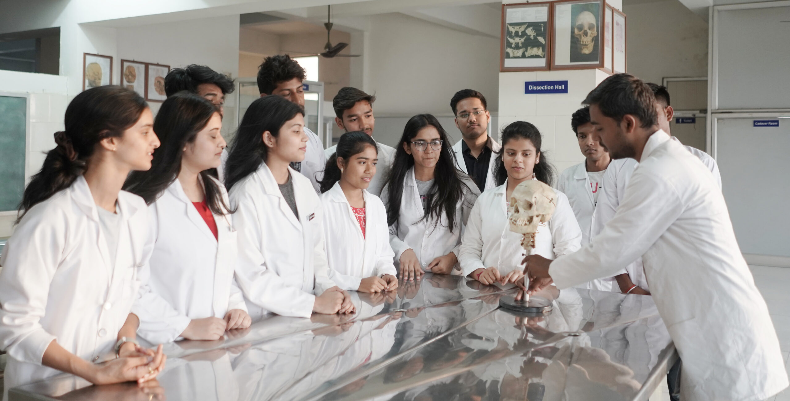 Students working together on innovation